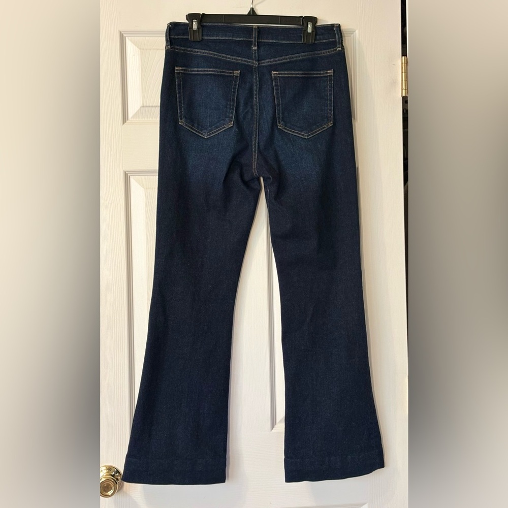 Gap 70s Dark Denim Flare High Rise Jeans Size 29/8 - Picture 4 of 11